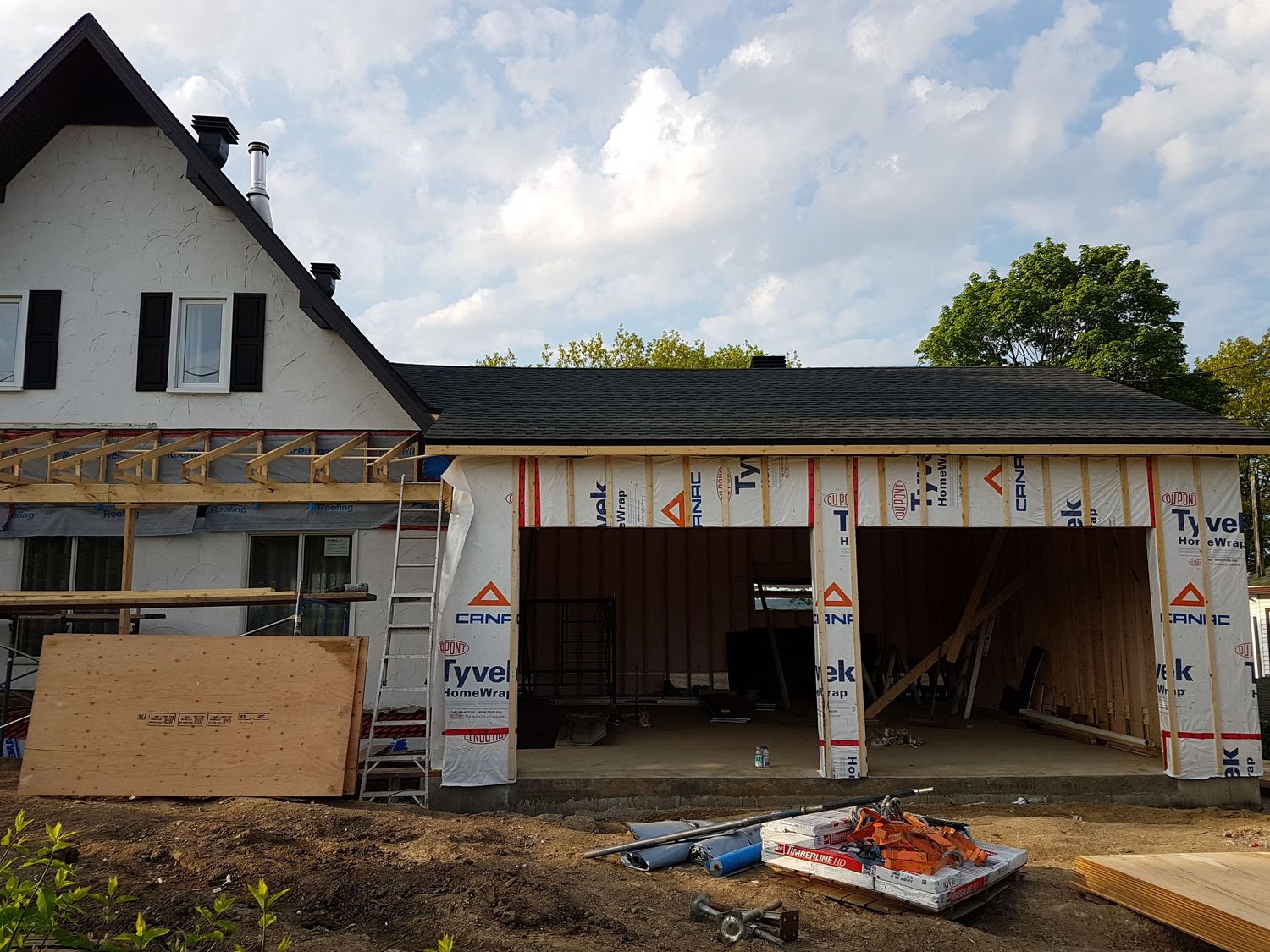 Façade avant d'un projet de Maisons unifamiliales près de Québec/Lévis (Ville de Québec) de Construction Fruga inc.
