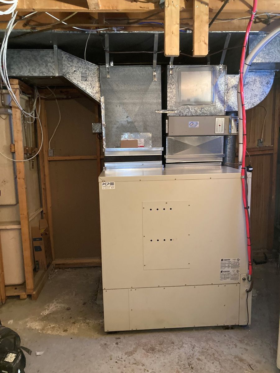 Building mechanicals from a Heating with thermal storage project near Montreal (Greater Montreal) by PCP Ventilation
