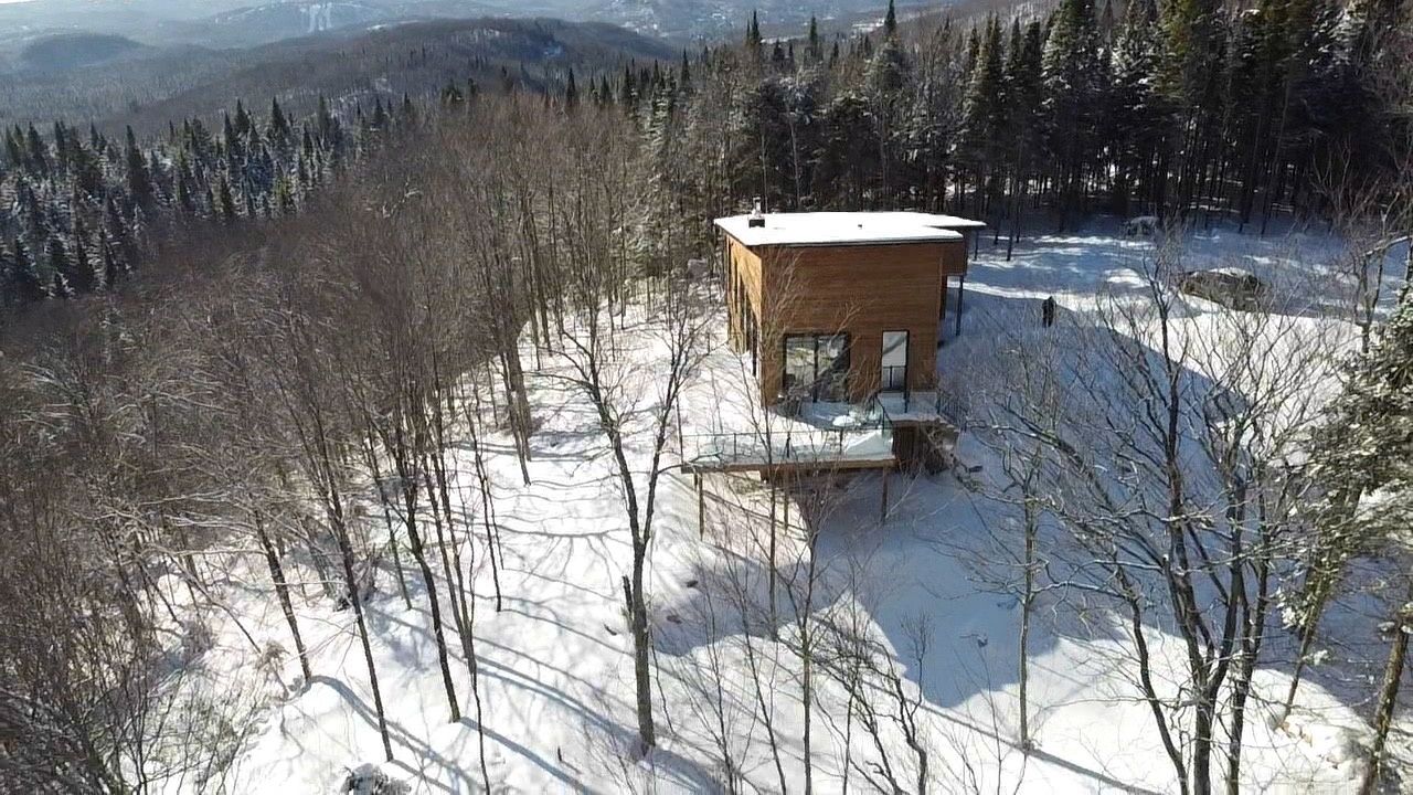 Aerial view from a Single family homes project near Saint-Jerome (Laurentides) by Toundra construction