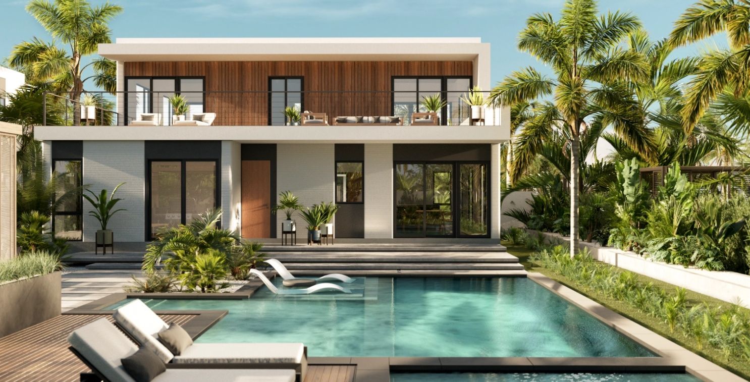 3D Rendering from a Prefab and Modular Houses project near Daytona Beach - Palm Coast by Mighty Buildings, Inc.