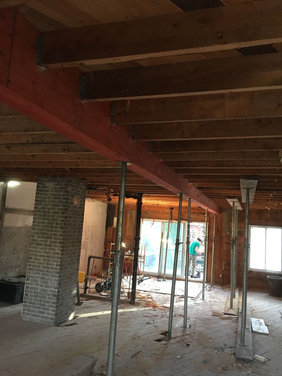Travaux - Intérieur d'un projet de Agrandissements de maison près de Montréal/Laval/Longueuil (Grand Montréal) de Les Constructions du Patrimoine J.S. INC.