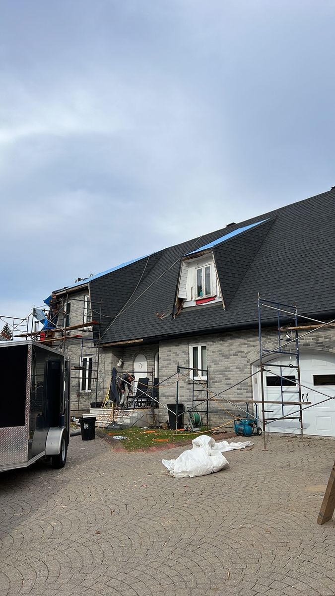 Travaux - Extérieur d'un projet de Maisons unifamiliales près de Québec/Lévis (Ville de Québec) de Groupe Habitech