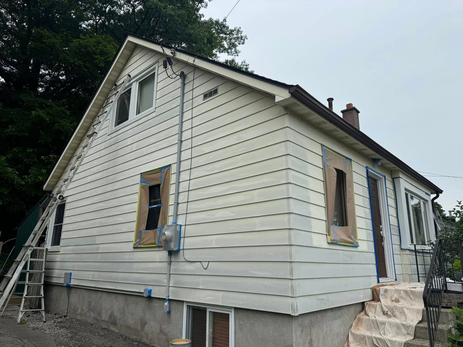 Finition extérieur d'un projet de Peinture extérieure près de Halifax de Keller Painting