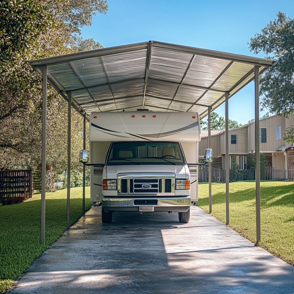 Garage et cabanon d'un projet de Garages près de Austin de Metal America