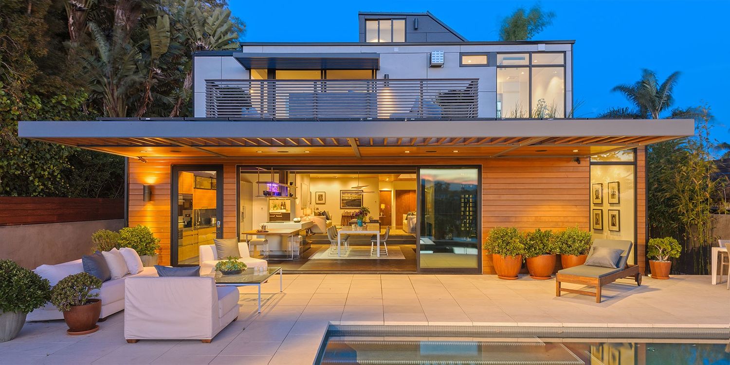 Backyard from a Prefab and Modular Houses project near Santa Maria - Santa Barbara by Plant Prefab