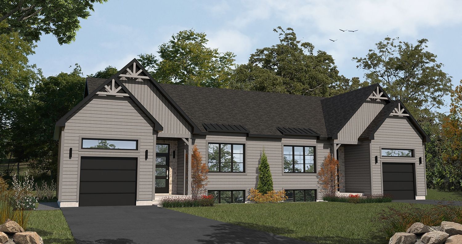 Renderizado en 3D de un proyecto de tipo Desarrollos inmobiliarios cerca de Saint-Jérôme (Laurentides) por TRÉMÄ