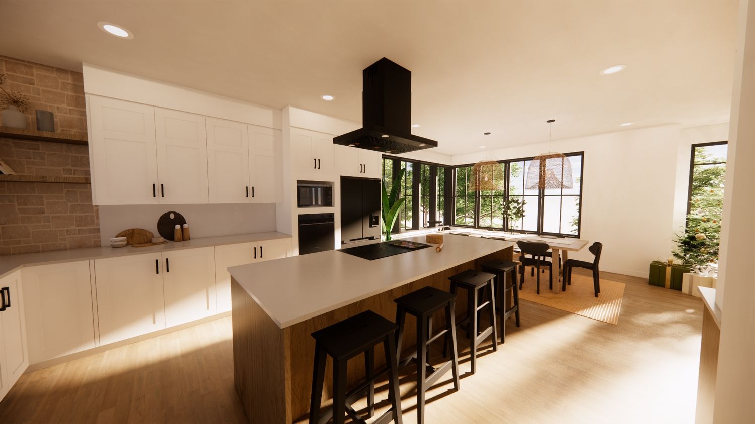 3D Rendering from a Single family homes project near Granby - Bromont - Cowansville by E.L. Concept - Architecture et Design