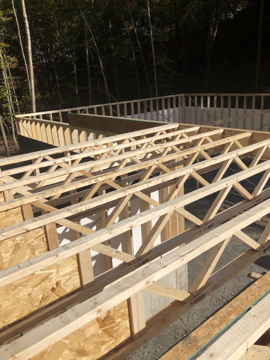 Construcción de exteriores de casas de un proyecto de tipo Viviendas unifamiliares cerca de Joliette (Lanaudière) por Les Constructions du Patrimoine J.S. INC.