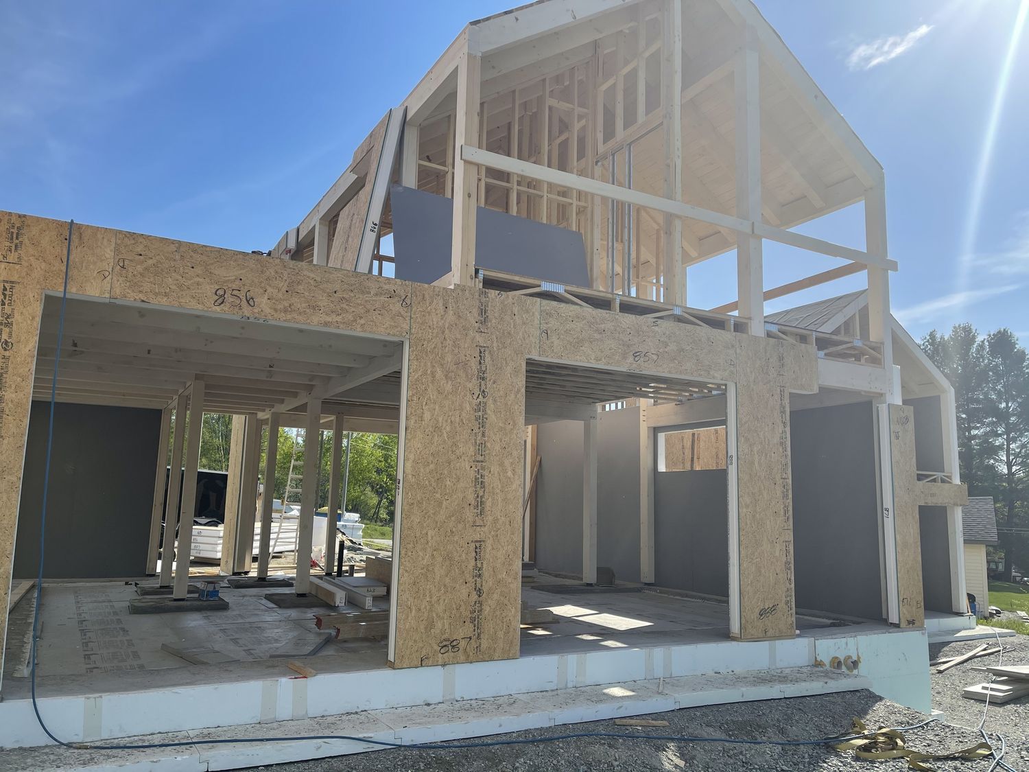 Construcción de muros de un proyecto de tipo Condominios, apartamentos cerca de Sherbrooke (Estrie) por Construction Latulippe