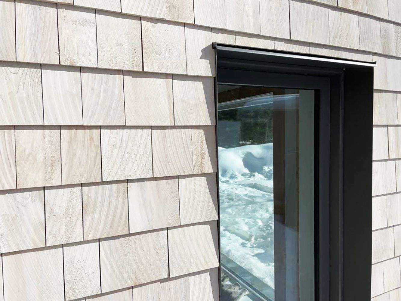 Exterior Finishes from a Single family homes project near Rimouski (Bas-Saint-Laurent) by ORIGINE Écoconstruction inc.