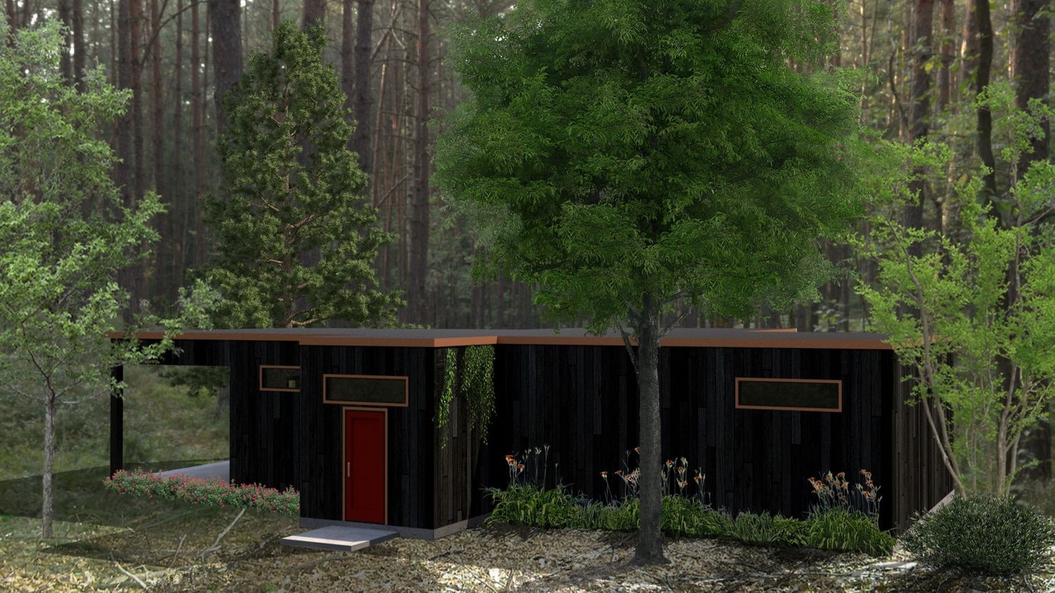 3D Rendering from a 3D modelings and renderings project near Montreal (Greater Montreal) by Atelier FlorA