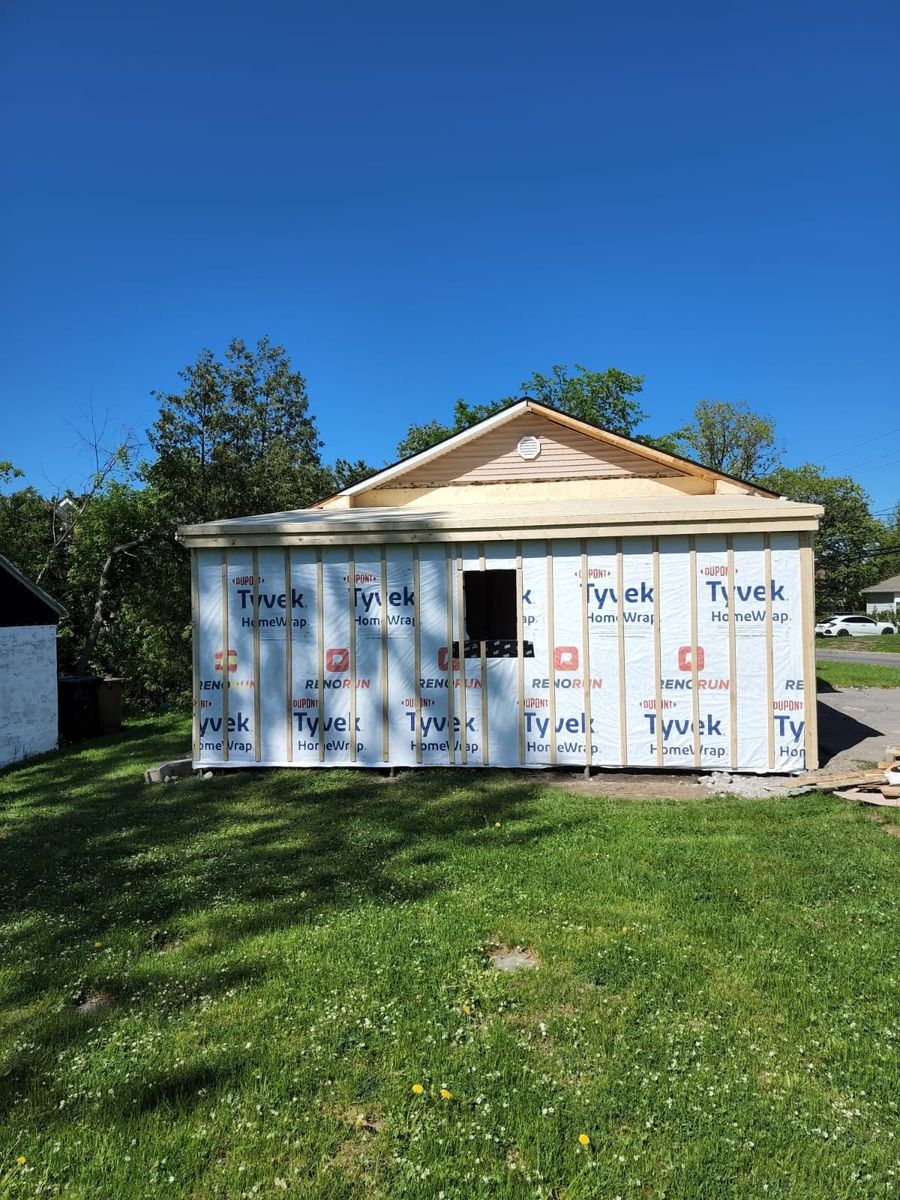 House Construction Exteriors from a Garages project near Montreal (Greater Montreal) by J E Construction