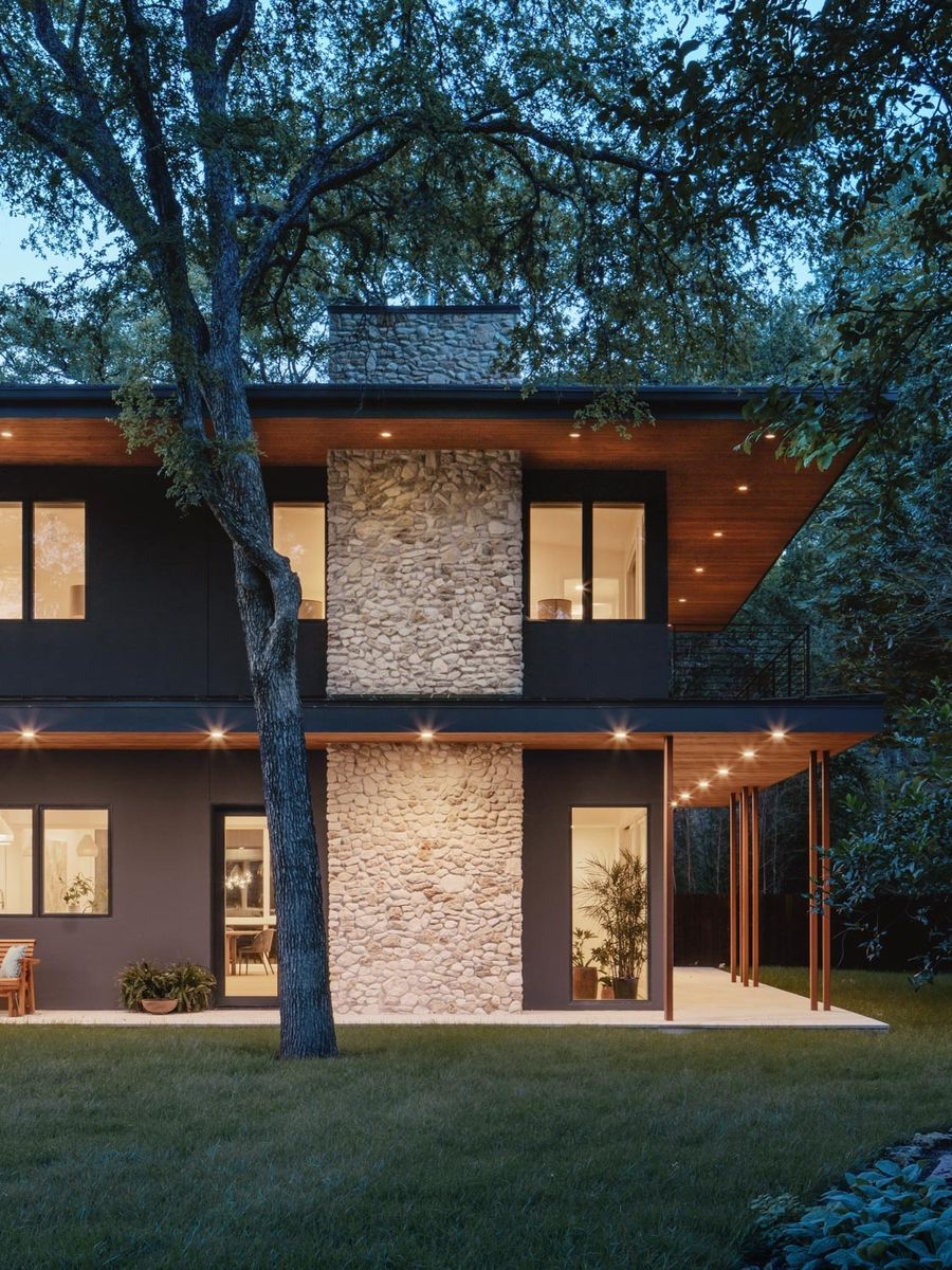 Finition extérieur d'un projet de Maisons unifamiliales près de Austin de Clark Richardson Architects