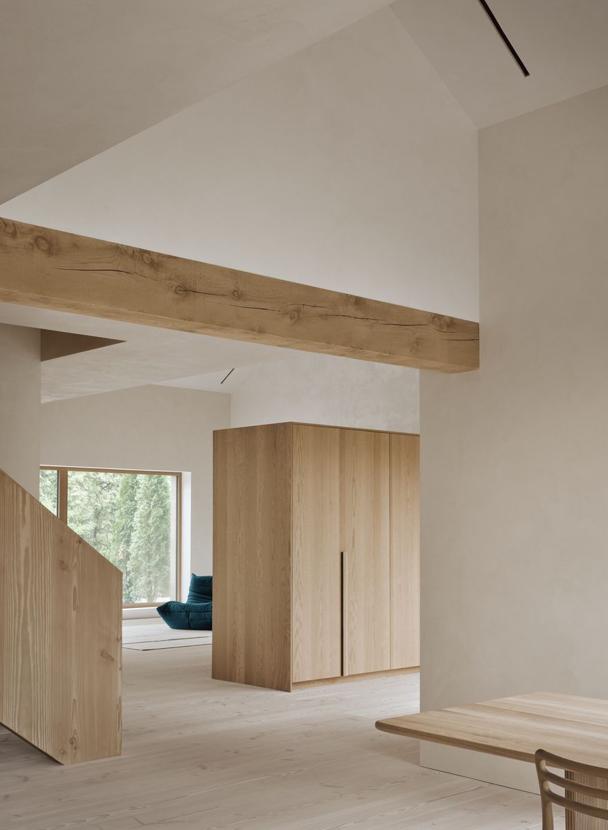 Hall from a Single family homes project near Granby - Bromont - Cowansville by Atelier L'Abri