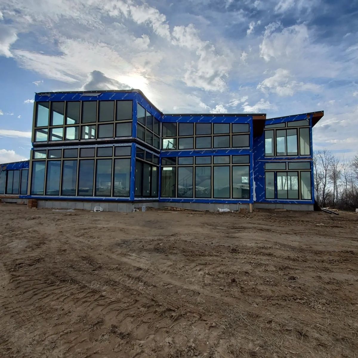 House Construction Exteriors from a Prefab and Modular Houses project near Boise - Idaho Falls by Digz2Go Prefabricated Homes
