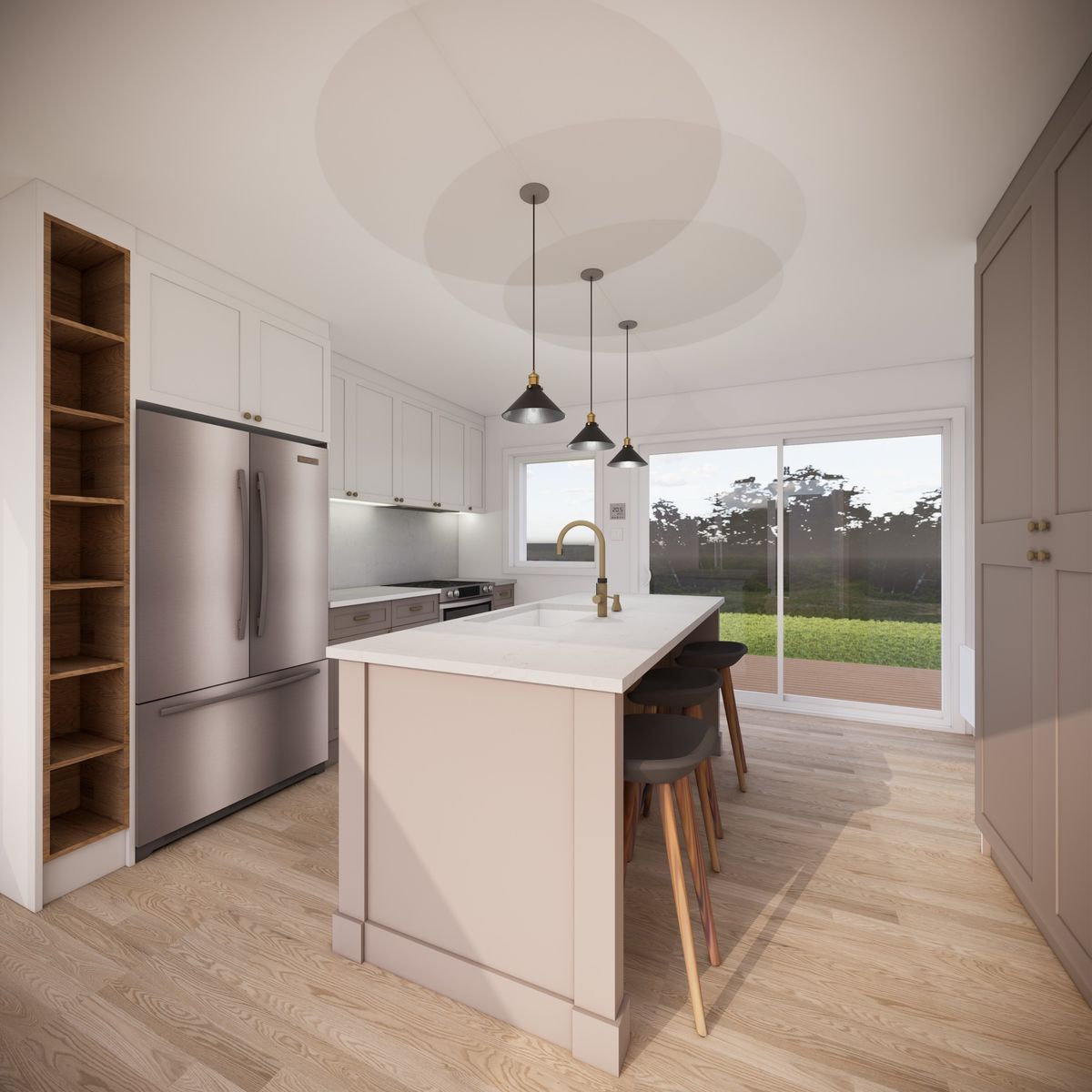 3D Rendering from a Kitchens project near Montreal (Greater Montreal) by FD Architecture inc.