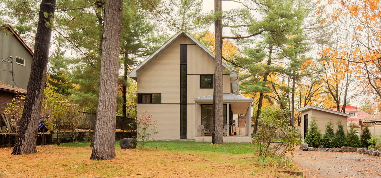 House Exterior from a Single family homes project near Gatineau (Outaouais) by Studio MMA Architects