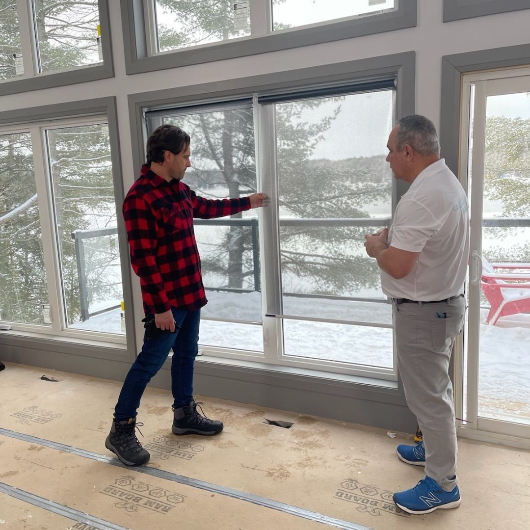 Dining Room from a Window films project near Ottawa by Krumpers Solar Solutions