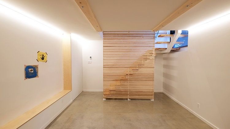 Family Room from a Home extensions project near Montreal (Greater Montreal) by Rose Architecture