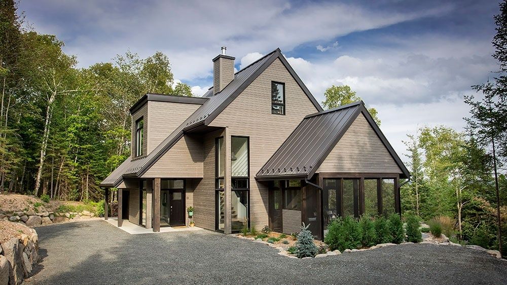 Driveway from a Single family homes project near Saint-Jerome (Laurentides) by Écohabitations boréales