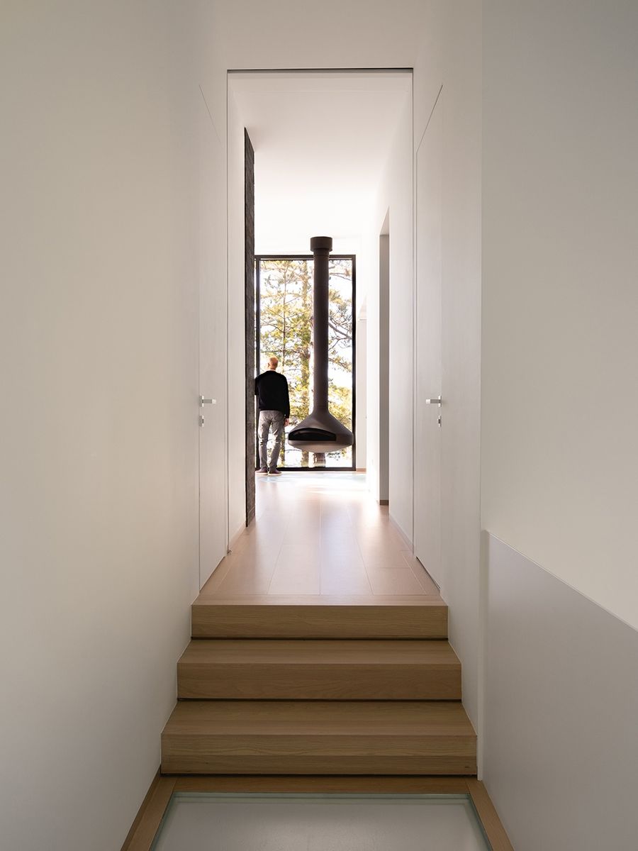Staircase from a Home extensions project near Montreal (Greater Montreal) by Paul Bernier Architecte