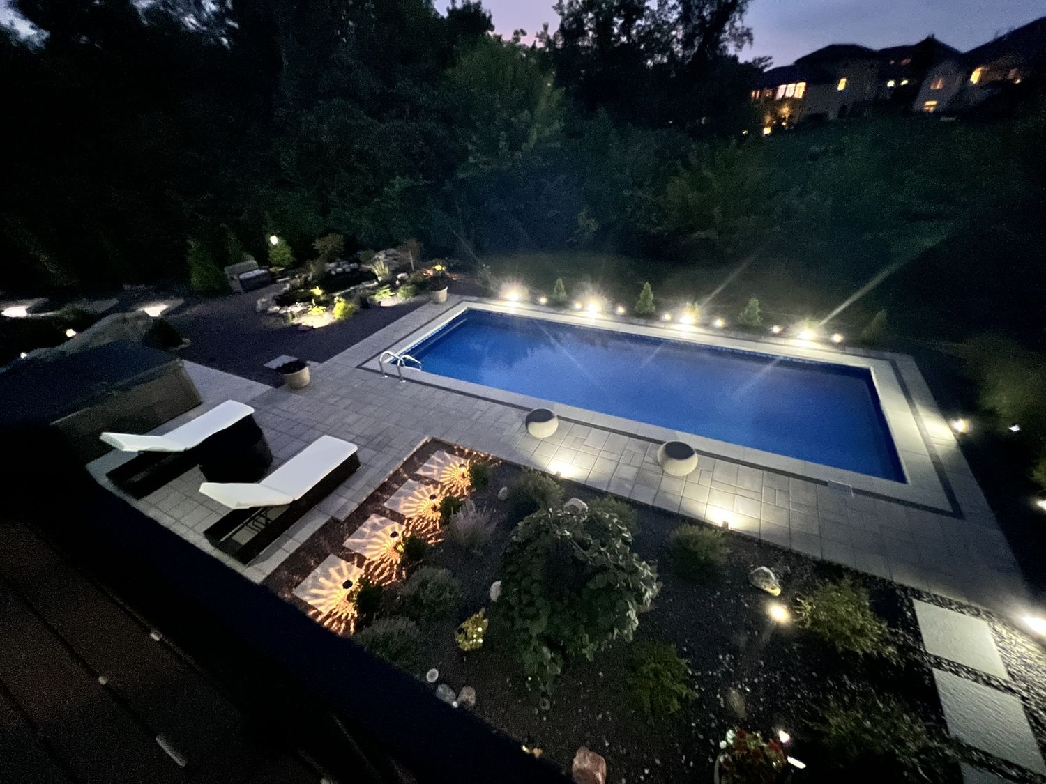 Pool & Natural Pond from a Architectural photography project near Springfield - Peoria by MC Modern Concepts Inc