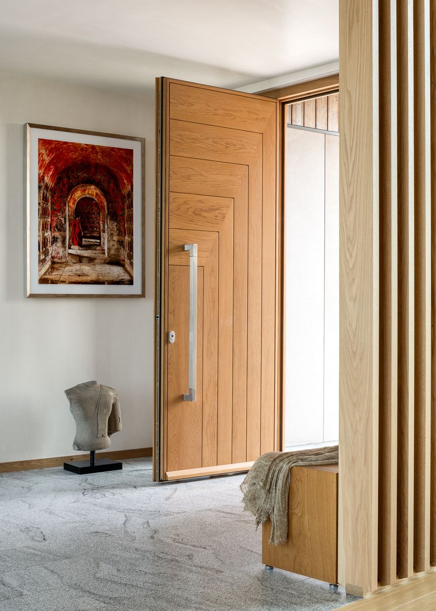 Entry Hall from a Single family homes project near Burlington by Studio MMA Architects