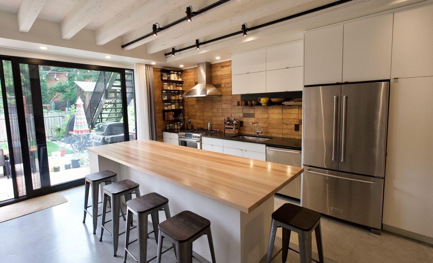 Kitchen from a Home extensions project near Montreal (Greater Montreal) by À l' Aube - Design Studio & Kitchen Specialist