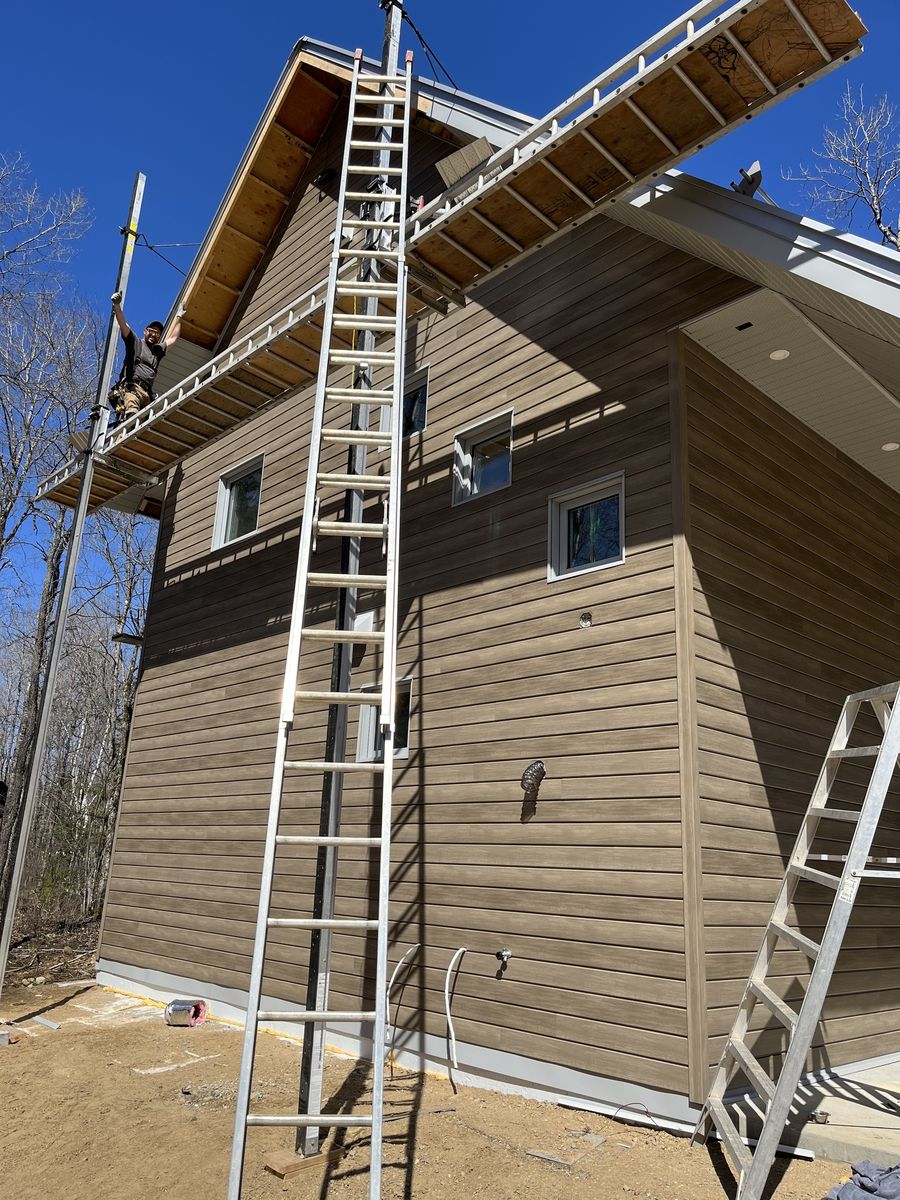 House Construction Exteriors from a Single family homes project near Gatineau (Outaouais) by Dsconstruction