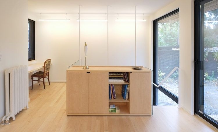 Family Room from a Home extensions project near Montreal (Greater Montreal) by Rose Architecture