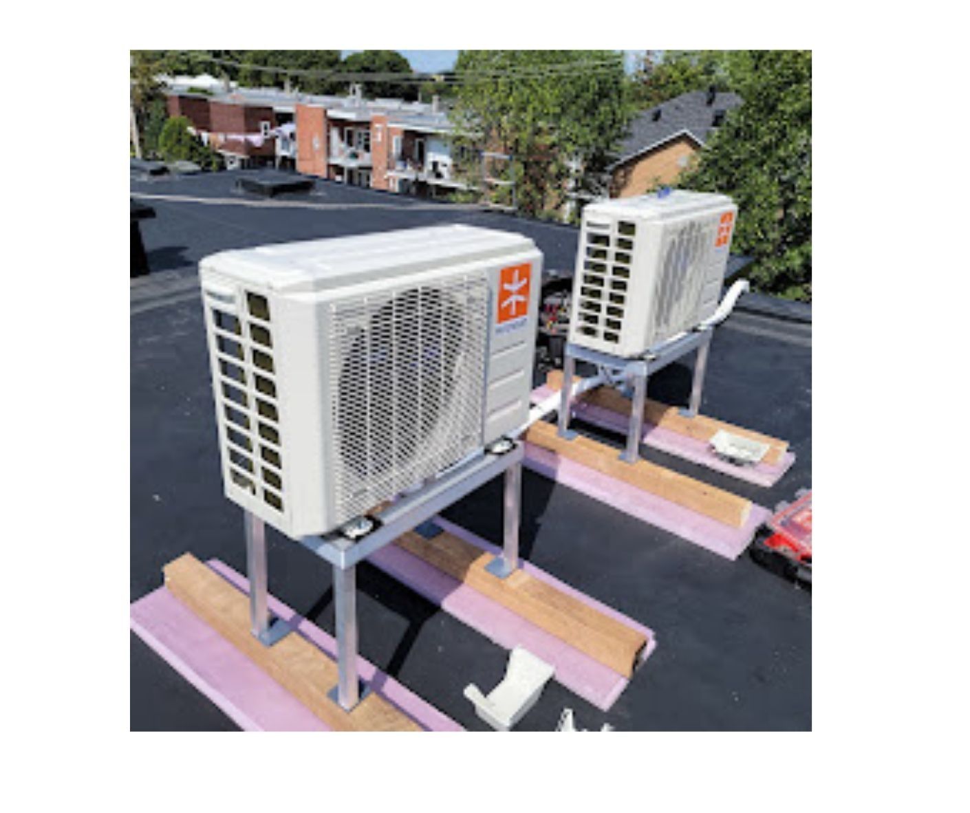 Building mechanicals from a Heat pumps project near Montreal (Greater Montreal) by DB climatisation