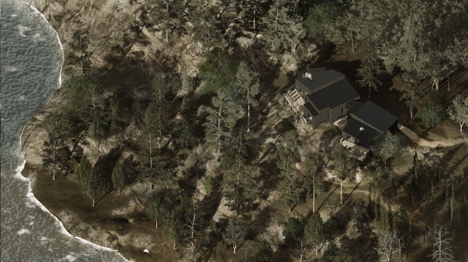 House Exterior from a Single family homes project near Sudbury by poliarchitecture Inc.
