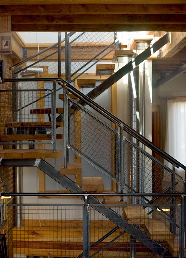 Escaliers d'un projet de Maisons unifamiliales près de Montréal/Laval/Longueuil (Grand Montréal) de Studio MMA Architecture + Design