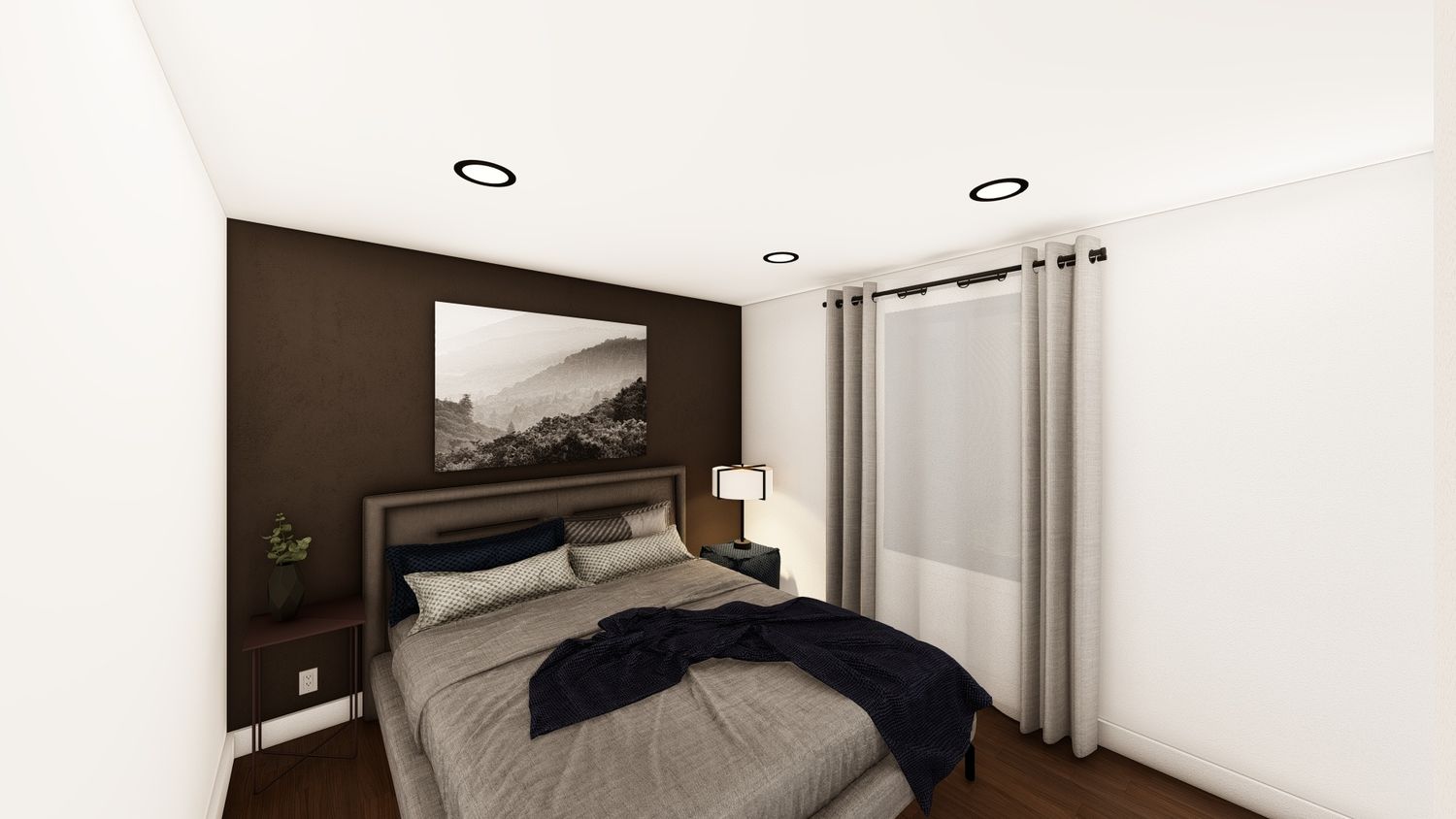 Dormitorio de un proyecto de tipo Viviendas unifamiliares cerca de Saint-Jérôme (Laurentides) por Les Constructions Patrice Richer
