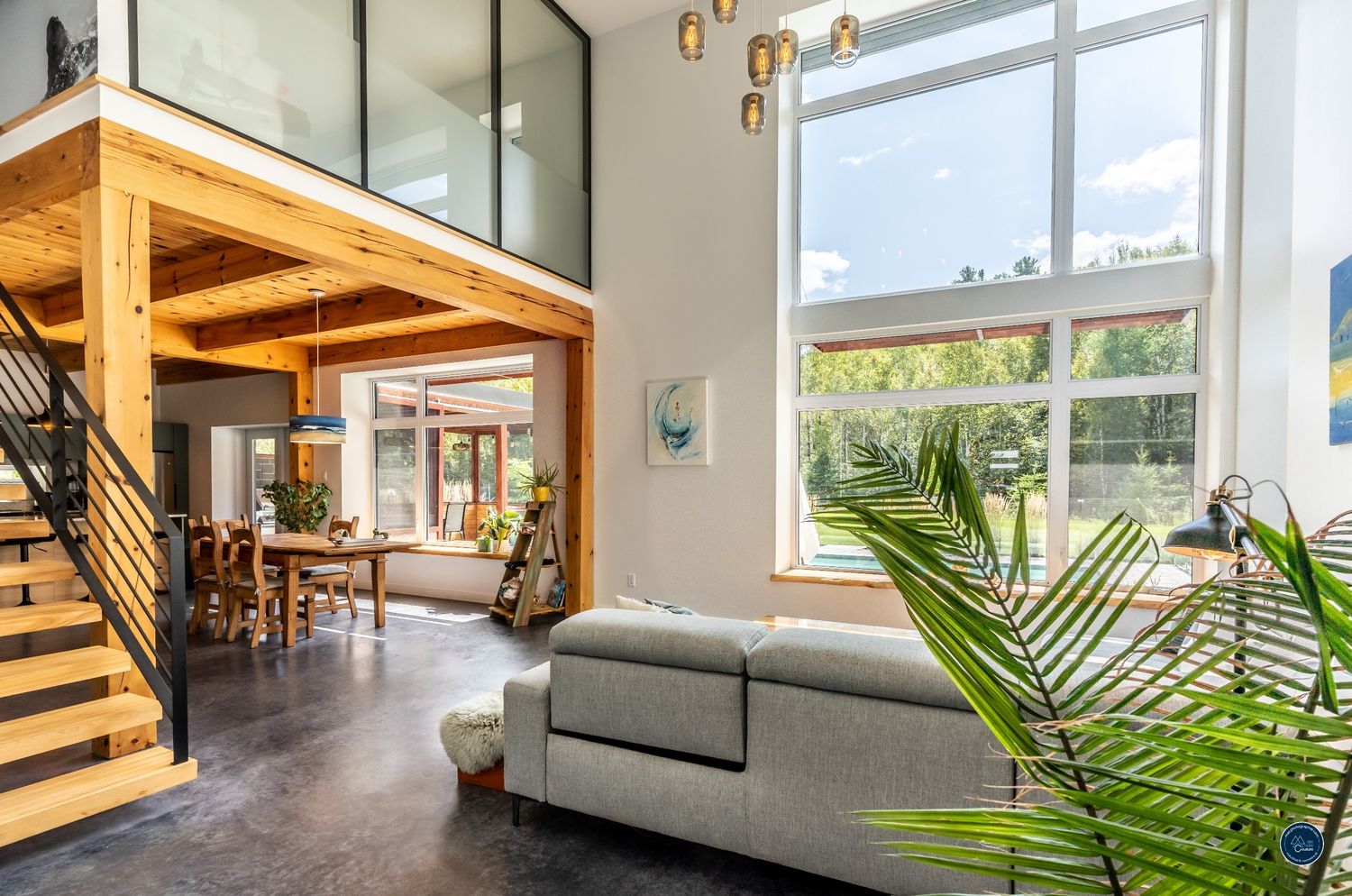 Living Room from a Single family homes project near Saguenay - Lac-Saint-Jean by Solutions Résidentielles
