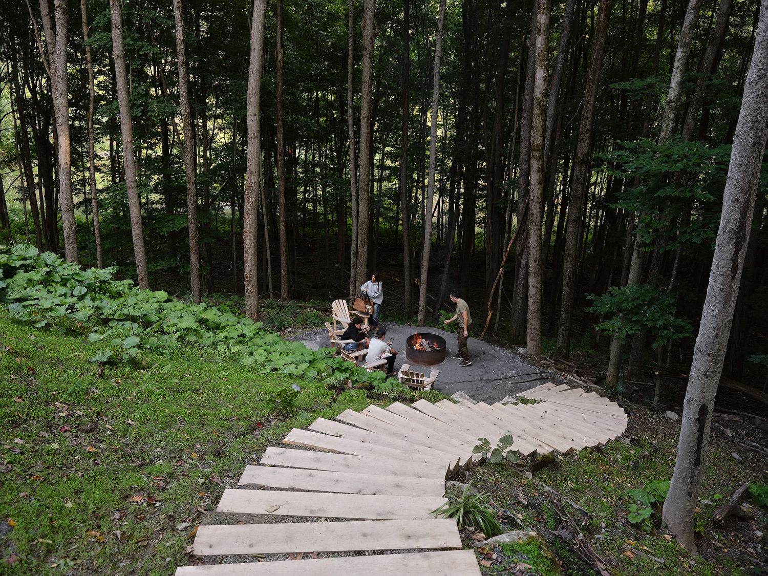 Backyard from a Single family homes project near Granby - Bromont - Cowansville by Stroph Architecture & Design