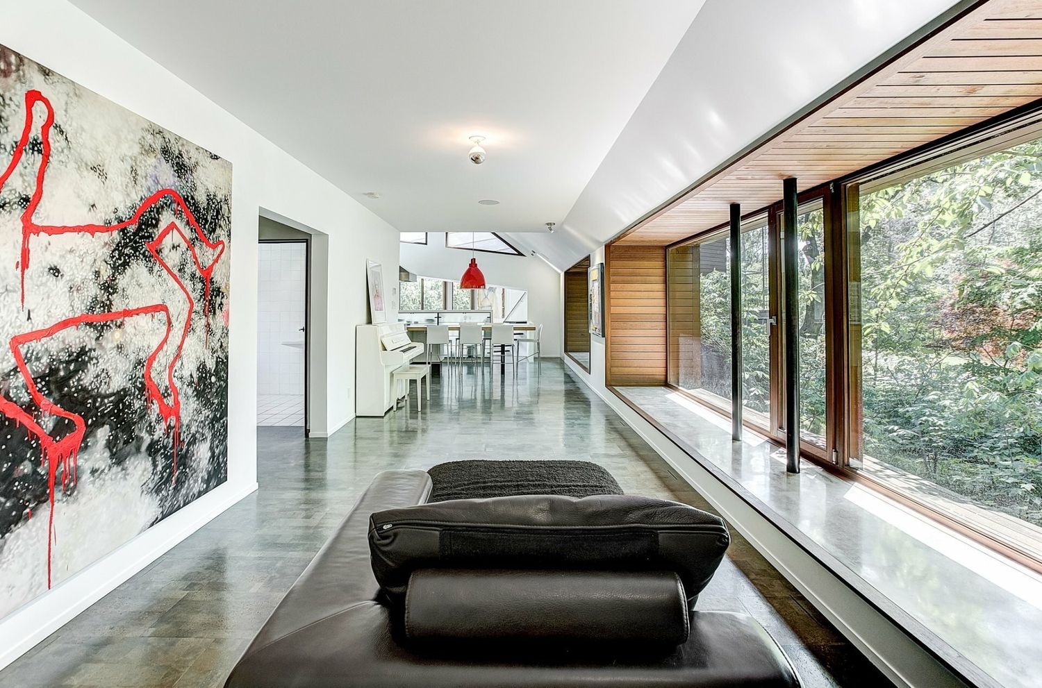 Living Room from a Single family homes project near Montreal (Greater Montreal) by Le Workshop | architecture + NATURE Inc.