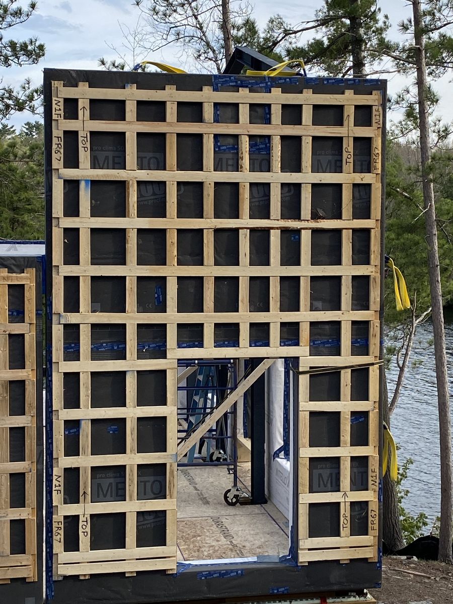 Travaux - Extérieur d'un projet de Maisons unifamiliales près de Peterborough de Quantum Passivhaus