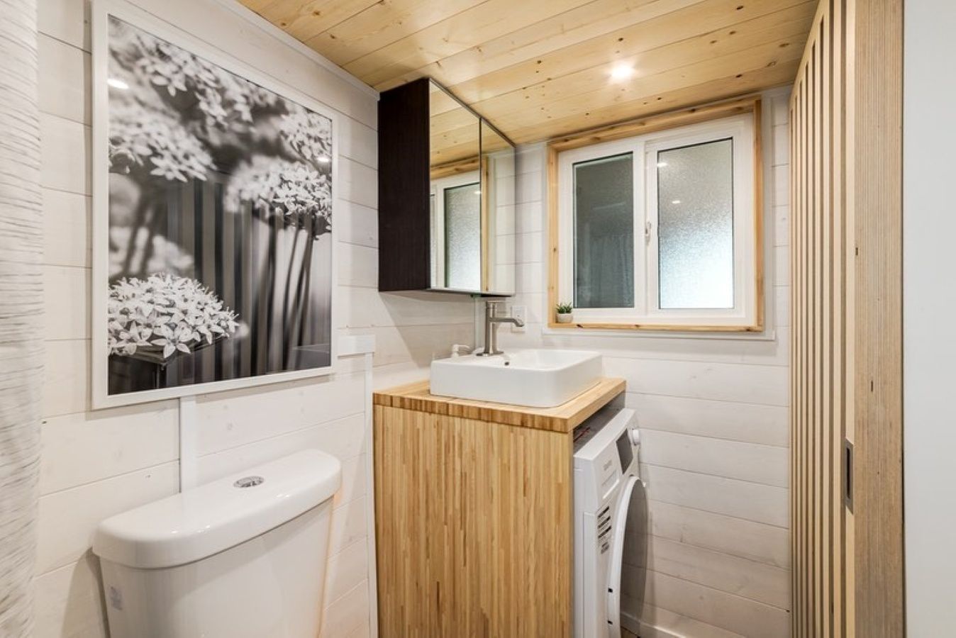 Bathroom from a Tiny Houses project near Calgary by ZeroSquared