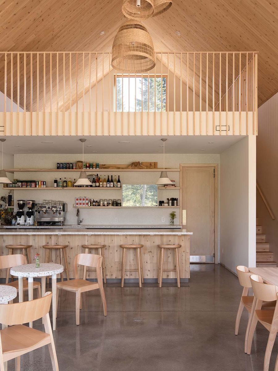 Kitchen from a Urban Agriculture project near Saint-Jerome (Laurentides) by Atelier L'Abri
