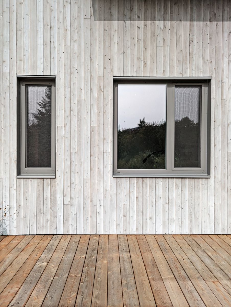 Terrasse et balcon d'un projet de Maisons unifamiliales près de Granby/Bromont/Cowansville (Estrie) de ÉcoNovation