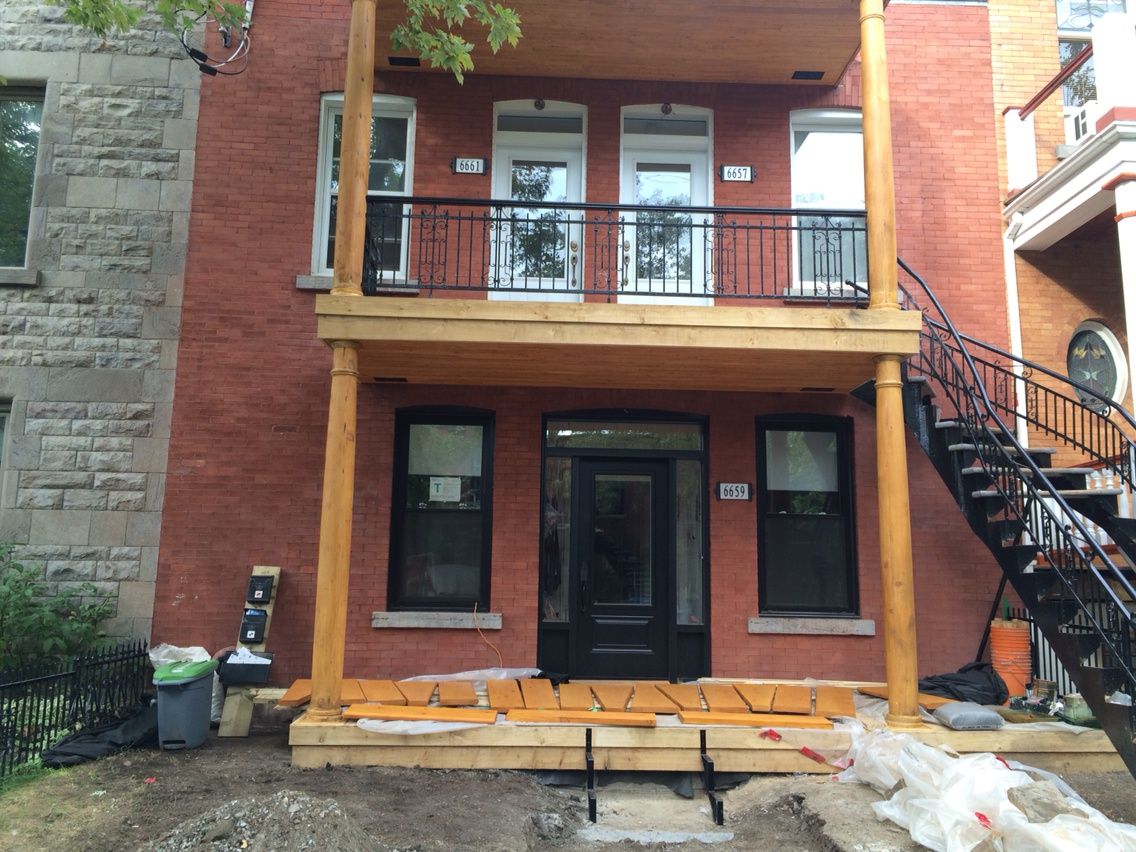 House Construction Exteriors from a Home extensions project near Montreal (Greater Montreal) by psb