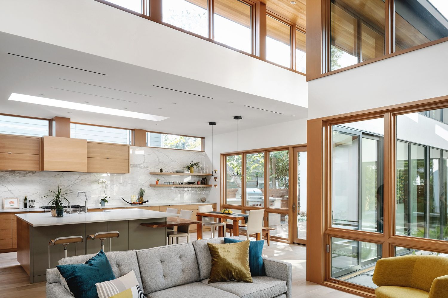 Living Room from a Single family homes project near Austin by Clark Richardson Architects