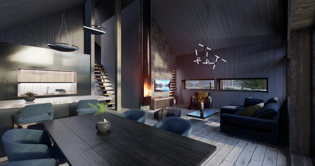 Rendu 3D d'un projet de Maisons unifamiliales près de Vancouver (Région du Grand Vancouver) de Bouw Art