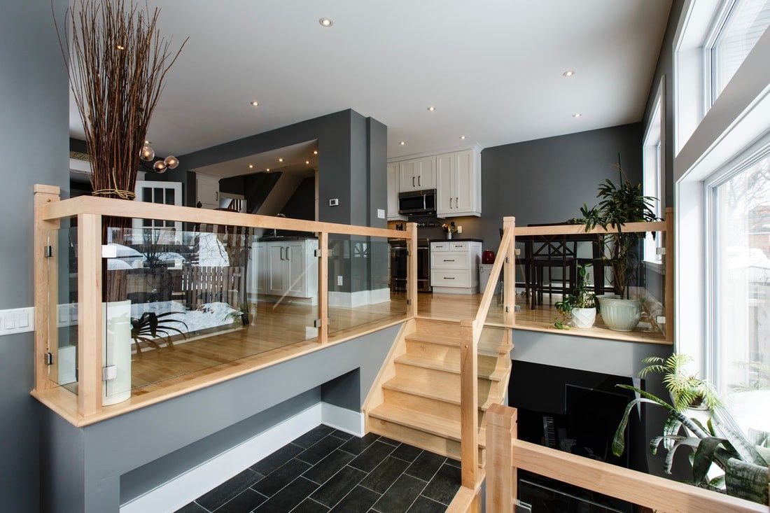 Entry Hall from a Single family homes project near Ottawa by The Conscious Builder Inc.
