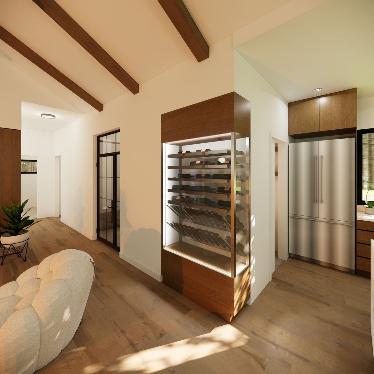 Renderizado en 3D de un proyecto de tipo Viviendas unifamiliares cerca de Granby - Bromont - Cowansville por FD Architecture inc.
