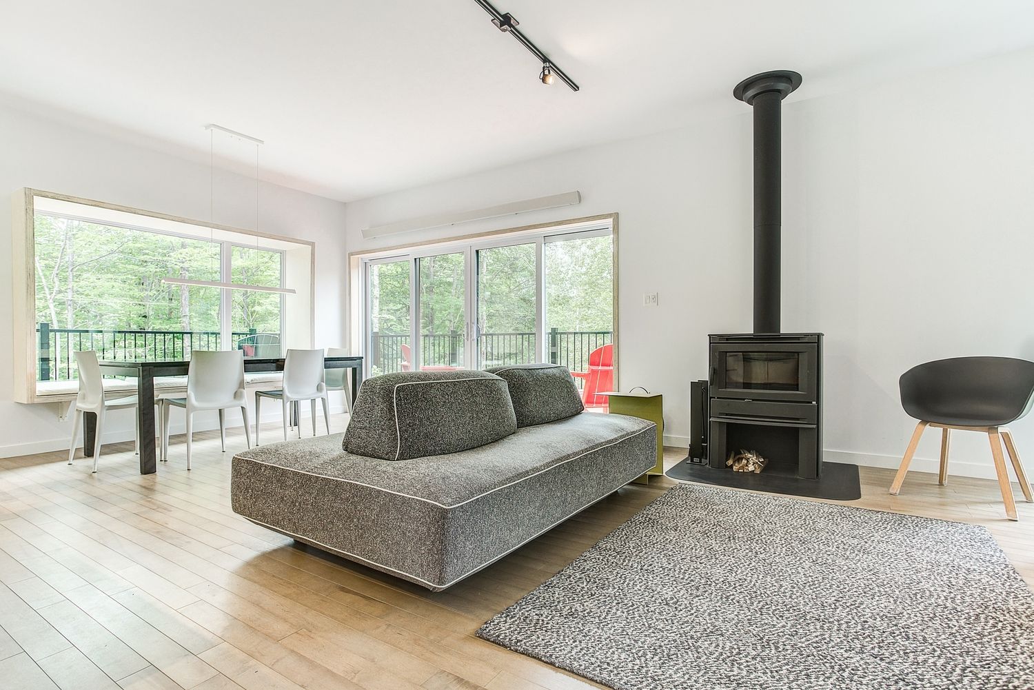 Living Room from a Single family homes project near Sherbrooke (Estrie) by Belvedair