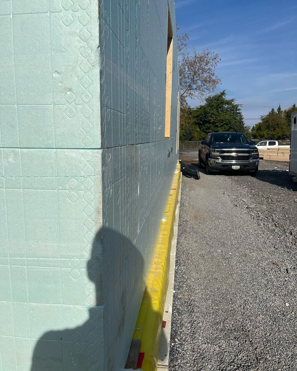 Wall Construction from a Single family homes project near Ottawa by Wilson Architectural Design
