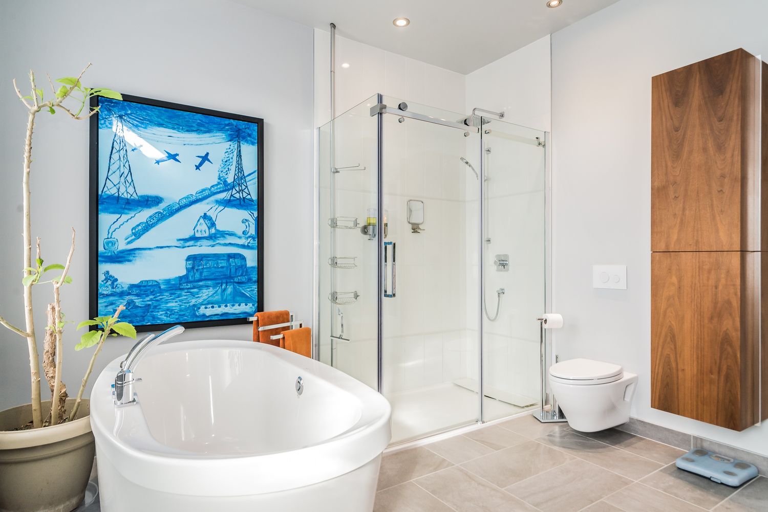 Baño completo de un proyecto de tipo Baños cerca de Montreal (Gran Montreal) por Les Constructions Max Larocque inc.