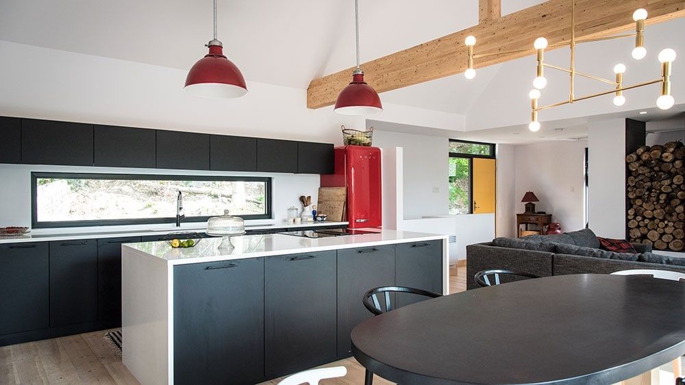 Kitchen from a Single family homes project near Montreal (Greater Montreal) by La Caravane d’architecture